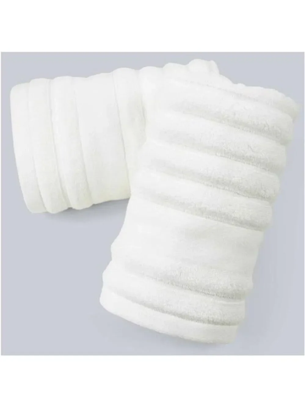 White Cotton Hand Towels Set 2 Pack Soft Absorbent Quick Dry Bathroom Spa Hotel